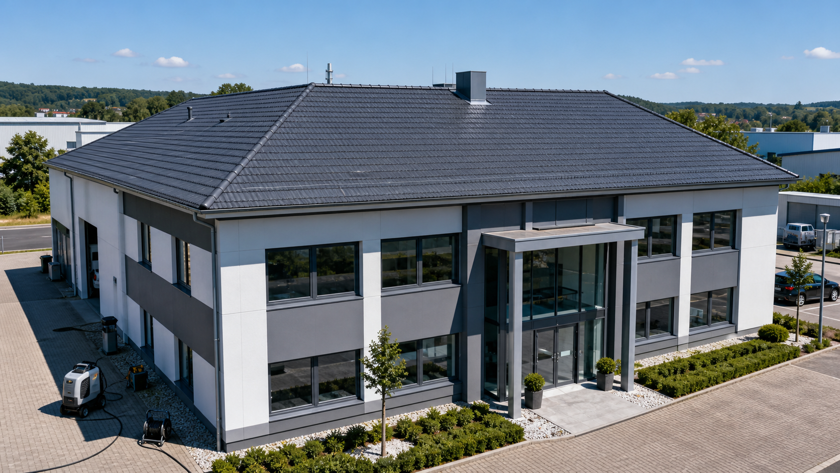 Dachbeschichtung Gewerbegebäude Bad Oeynhausen – professionelle Dachversiegelung für Unternehmen in OWL