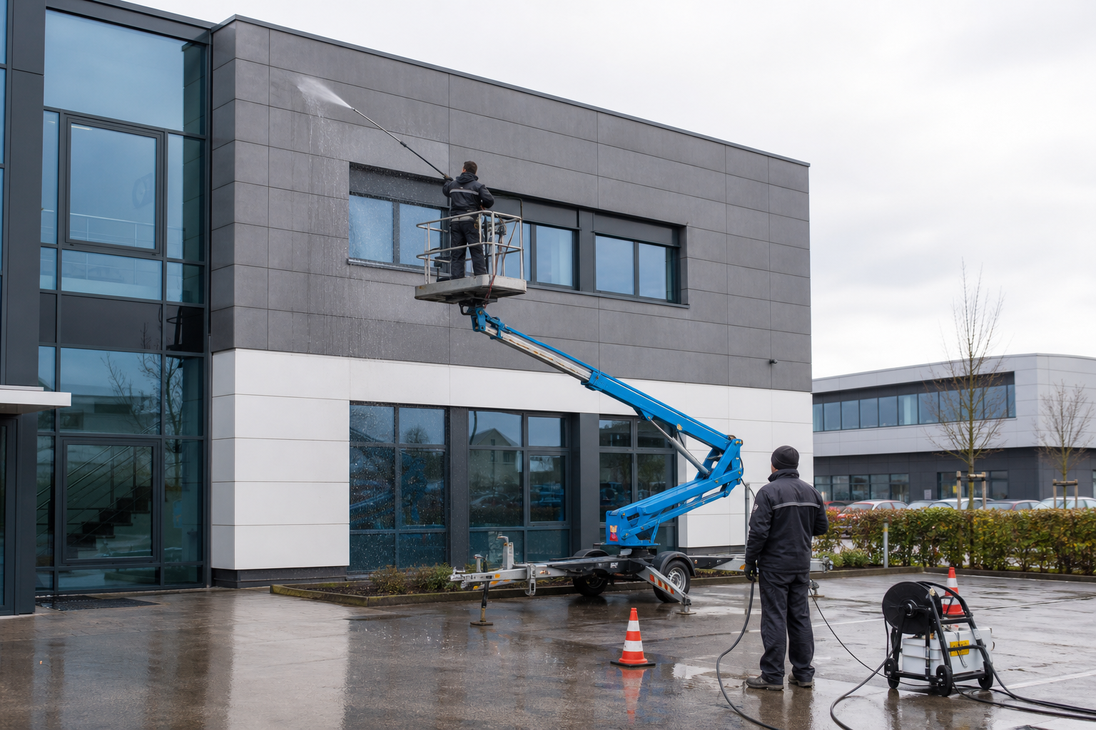 Fassadenreinigung Gewerbegebäude Hannover – professionelle Reinigung für Unternehmen und WEGs
