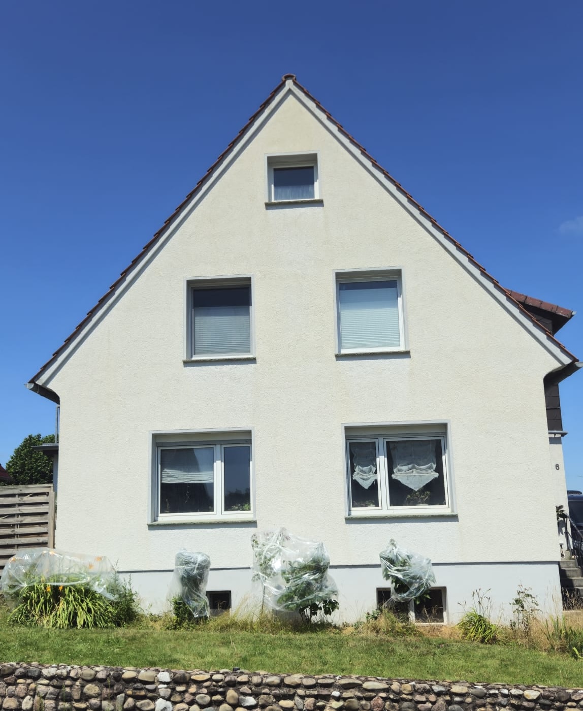 Fassadenreinigung Schritt 4 Ergebnis